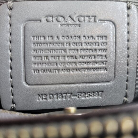 Coach Brooke Carryall Grey Shoulder Bag - Picture 8 of 10